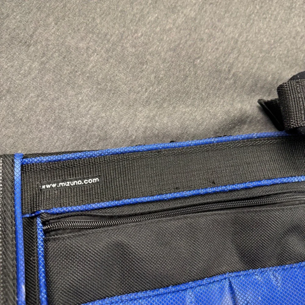 Mizuno Scratch‎ Sac Golf Carry Bag Black Blue Lightweight Sunday Bag